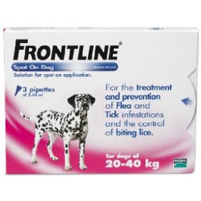 Frontline Dog 20 - 40kg 3 pipette